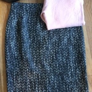 J Crew No. 2 Pencil skirt, zigzag tweed